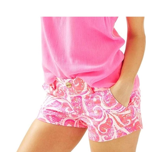 Lilly Pulitzer Pants - Lilly Pulitzer 3" Walsh Short - Pink Pout Swirl
